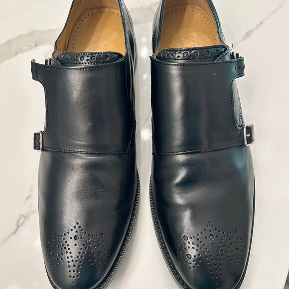 Cole Haan Grand OS Mens Size 9.5 Shoes Black Leather Double Monk Strap Buckles main image 4